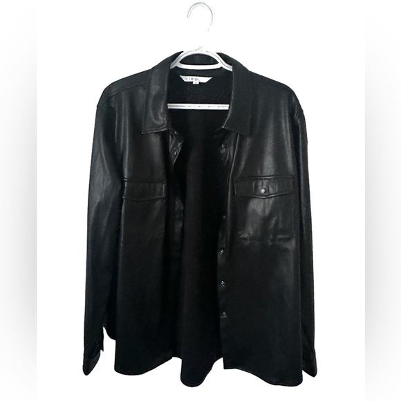 Faux leather button down - Picture 3 of 7